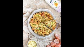 The BEST Quiche Lorraine amp Olive Oil Pie Crust I Easy Healthy Recipes [upl. by Elbart]