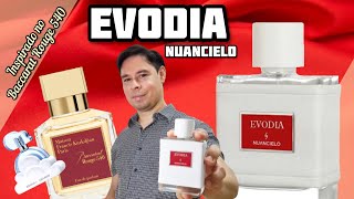 EVODIA  NUANCIELO  INSPIRADO NO BACCARAT ROUGE 540  PERFUME DE NICHO  RESENHA [upl. by Sarge]