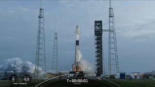 SpaceX launches 23 Starlink satellites from Cape Canaveral Space Force Station nails landing [upl. by Anikes894]