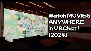 Watch movies in any video player in VRChat 2024 [upl. by Esilehc]