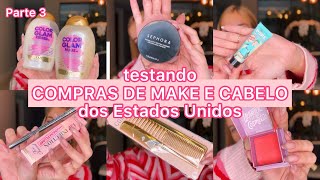 COMPRAS DE ORLANDO E NEW YORK  PARTE 3 MAQUIAGEM E CABELO meus favoritos 🤩 [upl. by Noryahs]