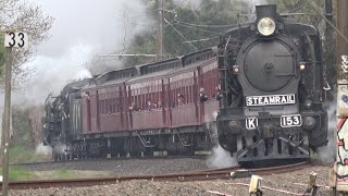 Steam Shuttle Trains Lilydale Ringwood [upl. by Sparkie]