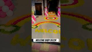 newborn baby girl decoration ideasnewborn baby welcome home decoration [upl. by Gabbey675]