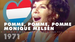 POMME POMME POMME  MONIQUE MELSEN 1971 Luxembourg – Eurovision Song Contest HD [upl. by Amii]