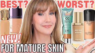 5 BEST amp WORST New Foundations for Mature Skin 2024  Foundation Roundup [upl. by Nahtahoj614]