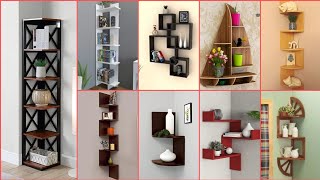 50 Creative corner shelf designs  corner decorating rack corner cabinet designs [upl. by Ricoriki]