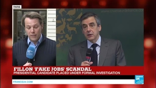 France Presidential Race Fillon placed under formal investigation over fake jobs [upl. by Wrdna711]