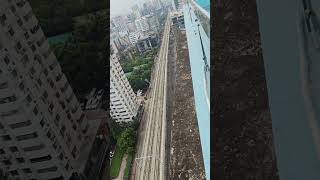 Dhaka Metro rail from rooftop bangladesh dhaka metro dmtcl [upl. by Alburg]