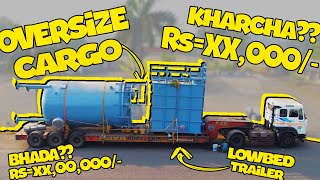 EP1 Maharashtra Se Gujarat Tak Industrial Tank transportation on Lowbed Trailer  Lowboy Express [upl. by Ohce]