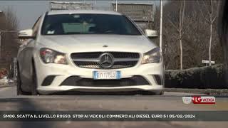 SMOG SCATTA IL LIVELLO ROSSO STOP AI VEICOLI COMMERCIALI DIESEL EURO 5  05022024 [upl. by Oirramed]