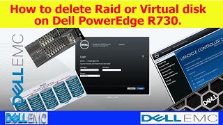 How to delete Raid or Virtual disk on Dell PowerEdge R730 [upl. by Annaihs655]