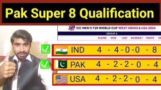 Pakistan Team Qualification In Super 8 Round Of T20 World Cup 2024  USA Eliminate India amp Pakistan [upl. by Aeikan]