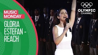 Reach  Gloria Estefan  Atlanta 1996 Closing Ceremony  Music Monday [upl. by Nayk]