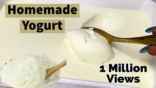 HOW TO MAKE YOGURT AT HOME WITH ONLY 2 INGREDIENTSSTEP BY STEP FAIL PROOF METHODBEGINNER FRIENDLY [upl. by Willi753]