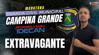 MARATONA GM CAMPINA GRANDE  DETONANDO A BANCA IDECAN  EXTRAVAGANTE  PROF DAMASCENO [upl. by Atsyrc758]