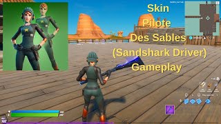 Skin Pilote Des Sables Skin Sandshark Driver Gameplay Fortnite [upl. by Idurt190]