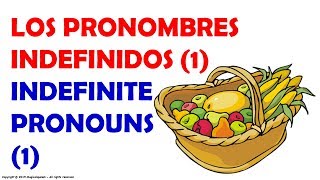 Los Pronombres Indefinidos en español 1 [upl. by Nettle87]