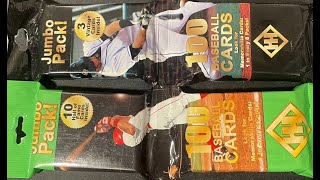 Old School Fairfield Baseball Repack Hanger Packs rip 2 Jumbo packs of 100 cards each to break [upl. by Preston]