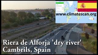 Riera de Alforja dry river Cambrils Spain [upl. by Nonnaehr811]