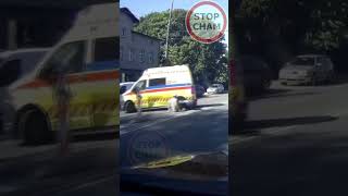 Wypadek skutera z karetką w Sopocie stopcham wypadek [upl. by Gearhart]