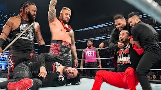 WWE 11 November 2024 Jacob Fatu Solo sikoa amp The Bloodline attack Roman Reigns amp The Usos Highlights [upl. by Akinor]