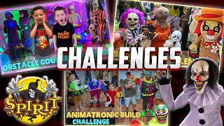 Spirit Halloween Animatronic Challenges  Halloween Animatronics Compilation [upl. by Llerdnod]