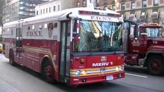 FDNY  MERV 1  Responding To Box 0966  1313 [upl. by Eppilihp713]