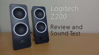 Logitech Z200 review and sound test [upl. by Lyon]