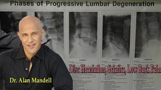 Progressive Phases of Lumbar Degeneration Low Back Pain Herniated Disc Sciatica  Dr Mandell [upl. by Aldora]