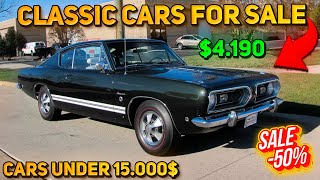 20 Magnificent Classic Cars Under 15000 Available on Craigslist Marketplace Unique Cheap Cars [upl. by Rahs]