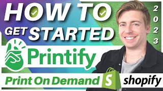 How to use Printify  Sell Print on Demand Products with Shopify Printify Tutorial [upl. by Aivatnohs]