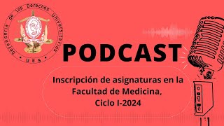 Inscripción de asignaturas en la Facultad de Medicina ciclo I2024 [upl. by Nnairac763]