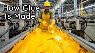 This is How GLUE is Made in FACTORIES [upl. by Ailedamla]