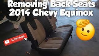 How to Remove Rear Seats 2014 Chevrolet Equinox [upl. by Lucilla]