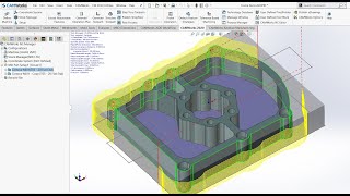 CAMWorks 2 Axis Tutorial  18 Taper Multi Point Thread Milling [upl. by Mohandas]