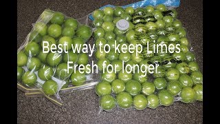 Keep Limes  Lemon fresh for longer  simple trick will keep lemons fresh in your fridge for months [upl. by Callum]