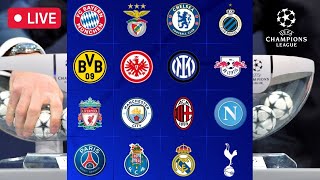 Sorteggi Champions League in DIRETTA 🔴 NapoliEintracht InterPorto e MilanTottenham agli ottavi [upl. by Tneicniv852]