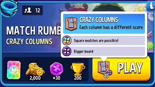 Crazy Columns Super Sized Square Match Rumble Match  Match Masters Rumble Match  Match Masters [upl. by Flavio]