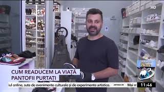 Reportaj Antena 3  Numai de Bine  Cum readucem la viata pantofii purtati [upl. by Leirbag]