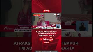 Atraksi Flypass Jet Tempur TNI AU di Langit Jakarta tvOne tvOneNews Shorts [upl. by Garrott]