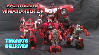 TRANSFORMERS POTP WINDCHARGER CHILL REVIEW EVOLUTION OF WINDCHARGER 20 [upl. by Aidua]