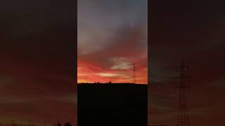 🔥So schöner Sonnenuntergang 🌄einfach nur heftig🌄dorfleben dorf sunrise sonne dorfkinder [upl. by Lynnett]