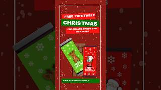 Free Christmas Printable Chocolate Candy Bar Wrappers12 Days of Christmas Freebies [upl. by Ekalb938]