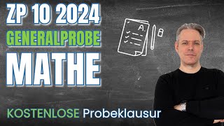 ZP 10 Mathe MSA 2024 Generalprobe  Kostenlose ZAP Aufgaben mit Lösungen [upl. by Immaj]