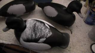 HOMER DECOYS How 2 paint blue bills and other decoys [upl. by Ernie781]