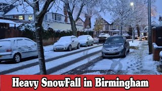 Heavy SnowFall in Birmingham  Snowing in Birmingham [upl. by Ramso]