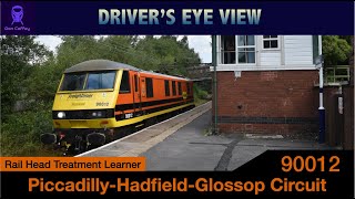 Route Learner “Lite” Class 90 on the PiccadillyHadfieldGlossop Circuit [upl. by Handal119]