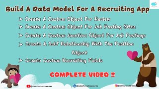 Build A Data Model For A Recruiting App 💻🚨🌐 Complete video 📸 Explanation Video journey2salesforce [upl. by Airitac270]