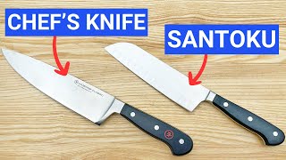 Santoku vs Chefs Knife 5 Key Differences and When to Use Each [upl. by Gnouhk]