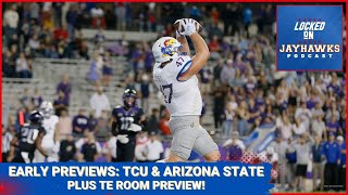 Early Previews of Kansas Jayhawks Football vs TCU amp at Arizona State  Tight End Room Preview [upl. by Rempe972]